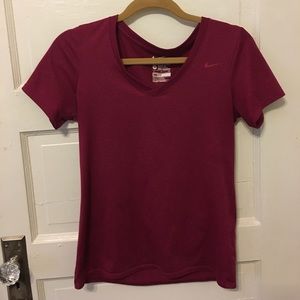 Pink NIKE workout top